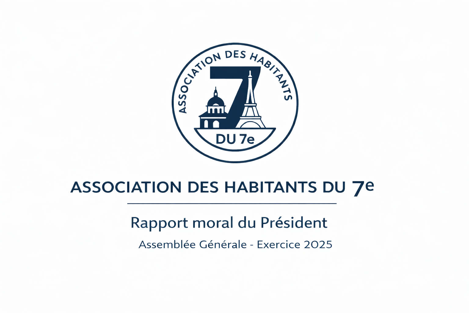 Rapport moral du Président – Exercice 2025